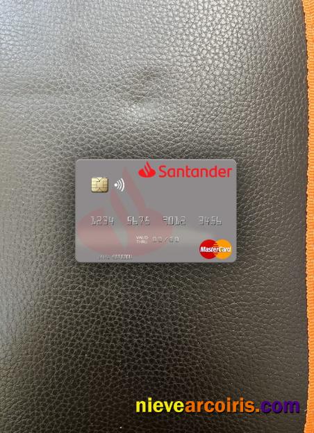 Spain Banco Santander mastercard photolook